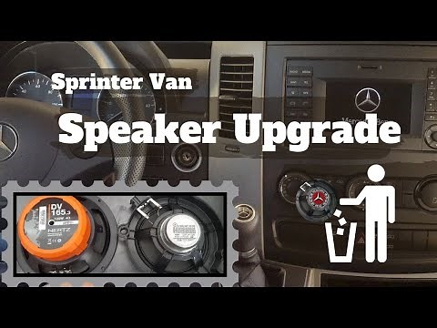 Mercedes Sprinter speaker upgrade