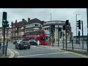 Driving through North West London - Hampstead to Wembley