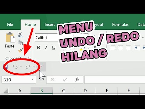 Cara Menampilkan Undo & Redo di Excel - Solusi Undo & Redo Tidak Muncul di Excel