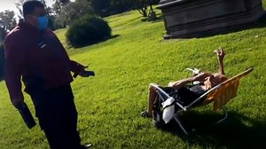 Habló la señora que tomó sol en Palermo: "Voy a salir otra vez y todas las veces que quiera"