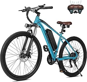 ACTBEST Apex Electric Bike for Adults, 27.5" Electric Mountain Bike with 21-Speed, Peak 1000W Motor 28MPH Top Speed, Max Range 55+ Miles, 499Wh Removable Battery E-Bike, Front Suspension