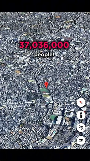 37,036,000 people in 1 city!! #didyouknow #cityfacts #japan #tokyo #shorts