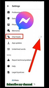 How to turn on chat heads on massenger #shorts #massenger#heads #vairalshorts #rahultechmaster1