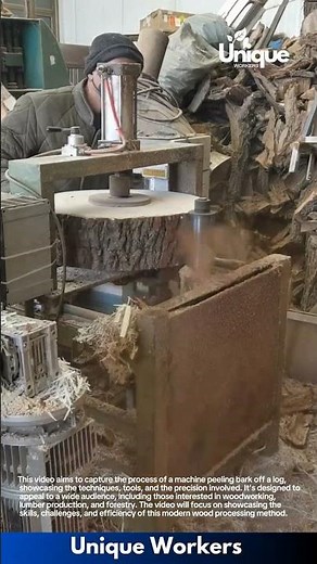 Log debarking machine: a modern method of bark removal