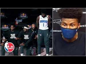 Jonathan Isaac explains decision to stand during national anthem | NBA on ESPN