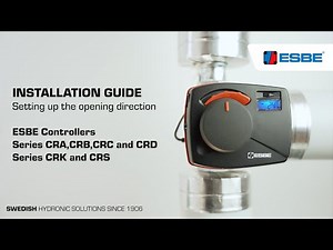 Change opening direction – ESBE Controllers (CRx)
