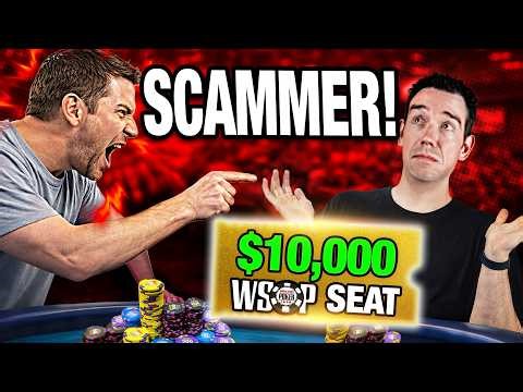 Did I SCAM a Charity Poker Tournament? $10,000 WSOP Seat for 1st!