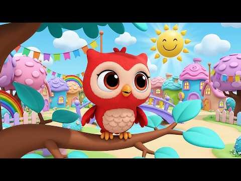 Five Little Toy Owls Hoot Hoot Hoot | Nighttime Toy Song & Nursery Rhymes