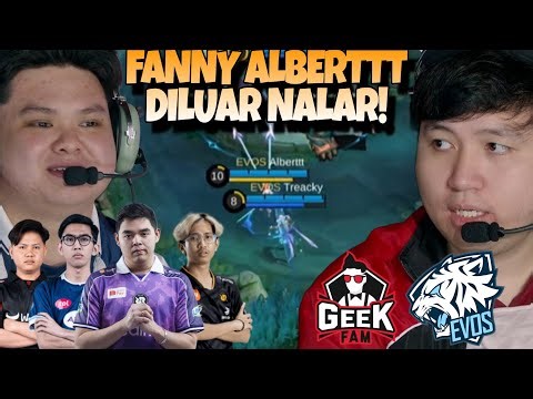 FANNY ALBERTTT MENGGILAA !! WAH SAKIT BAYI ALIEN INI !! EVOS VS GEEK MATCH 2 - MPL S17