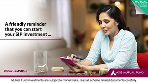 With only Rs. 500 needed to start a SIP, is there any reason not to? Karo #ShuruaatSIPse Know more - http://bit.ly/30uWJyk | Axis Mutual Fund