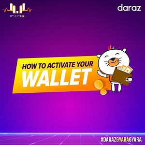 Don't know how to activate your wallet on Daraz? Don't worry we've got you covered. In this video we highlight the steps you need to follow to Activate your Wallet! Activate yours Today! https://bit.ly/31LgDWU #DarazPK #DarazWallet | Daraz Online Shopping