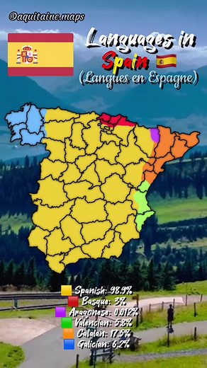 credit: @baltic._.maps | #fyp #foryou #foryoupage #viral #europe #spain #languages #map #aquitainemaps #tiktok