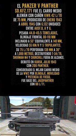 PANZER V PANTHER 1943: 6,132 CONSTRUIDOS - EL TANQUE QUE ATERRORIZÓ AL T-34 Y AL SHERMAN
