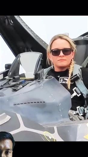 Fearless Female Pilot in F-16 Cockpit – Ready for Takeoff #f16#fighterjet#airforce#army#aviation