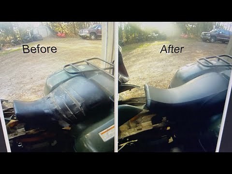 2002 Honda Rancher 350 / ATV Seat Cover Fix And Replacement