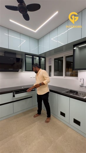 Luxury Modern Kitchen Design in Kokapet 🔥 | Prestige Beverly Hills | G1 Interiors