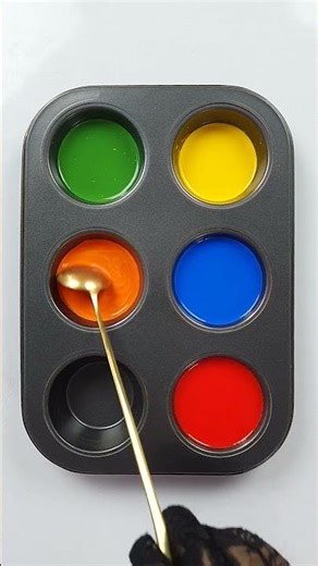 Creative Satisfying Color Mixing - Yellow Blue and Red Color Mixing