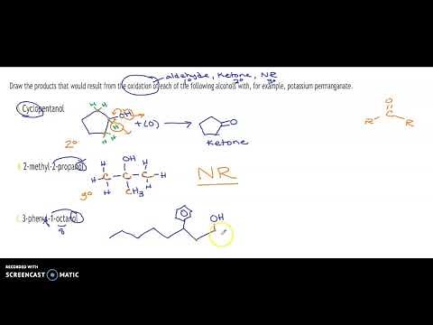 oxidation of alcohols practice problems