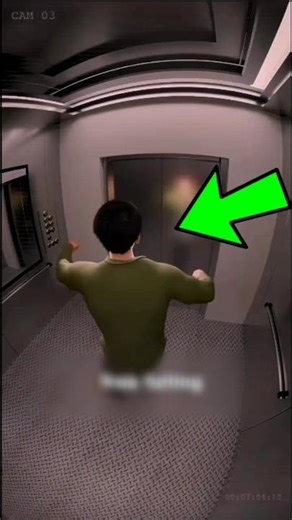 if you ever get trap in a fallen elevator, do this to save your life #elevator #trap #shorts