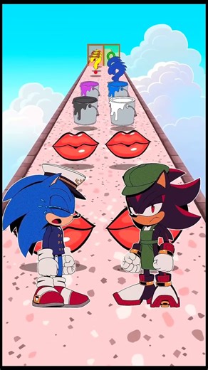 SONIC 3 New Build a Queen Run Sonic vs. Shadow Day 83 funny EPIC Challenge! #Sonic