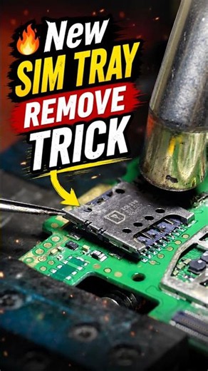 🔥 Stuck SIM Tray ? Learn the easiest SIM Tray Remove Trick in seconds! Perfect for mobile repair