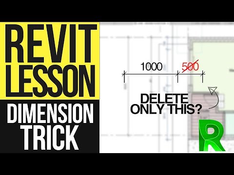 How to Delete a Single Dimension in a String - Revit Tutorial