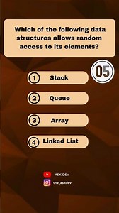 Data Structures Quiz 1: Can you pass this in 10 seconds? #shorts