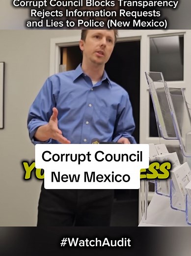 #WatchAudit #jamesfreeman #firstamendment #1stAmendment #newmexico #corruption #transparency