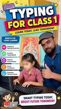 ⌨️ Class 1 kids begin their digital typing journey with fun, learning & confidence! 💻✨