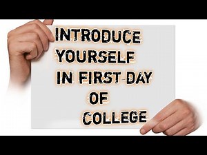 How to introduce yourself in school and college / Self introduction / First day of college