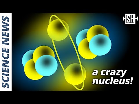 New experiment finds weird atomic nucleus with dumbbell shape