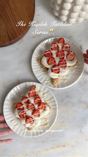 Strawberry Mille-Feuille for Two✨🍓 #recipesfortwo