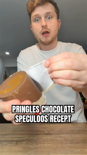 PRINGLES CHOCOLATE SPECULOOS 😱 #food #degustation #pringles #speculoos #recept