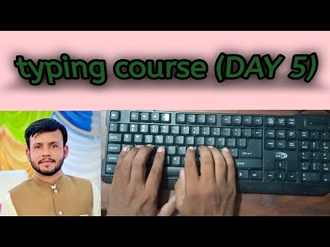 Mastering home row and upper row typing exercise | Typing tutorial for beginners