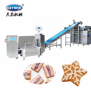 [Hot Item] Automatic Hard Soft Cookies Production Line Small Biscuit Cracker Making Machine Chocolate