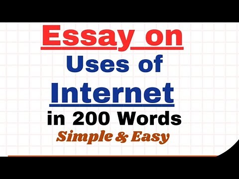 Essay on Uses of Internet in 200 Words | Use/Importance of Internet Essay Paragraph Writing English