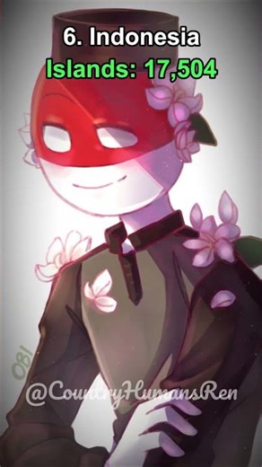 The Countries With the Most Islands #countryhumans #usa #sweden #edit #norway #indonesia