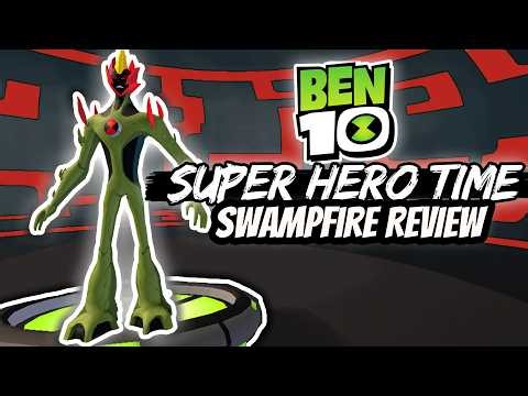 Showcasing SWAMPFIRE in Ben 10 Super Hero Time Roblox! (June's Ultimate Plumber's Club Alien!)