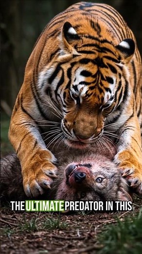 Wolf vs Tiger Fight: The Winner Revealed! #WolfVsTiger #wildlifebattle #animalshowdown