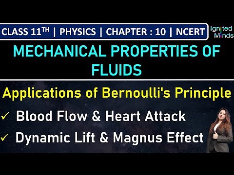 Class 11th Physics | Applications of Bernoulli's Principle | Example 10.8 | Chapter 10 | NCERT