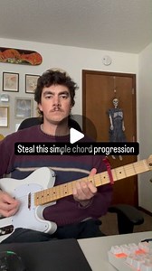 bended on Instagram: "Sometimes all you need for a nice chord progression is to just move root and/or root+fifth between the chords #guitarlesson #guitartutorial #guitar"