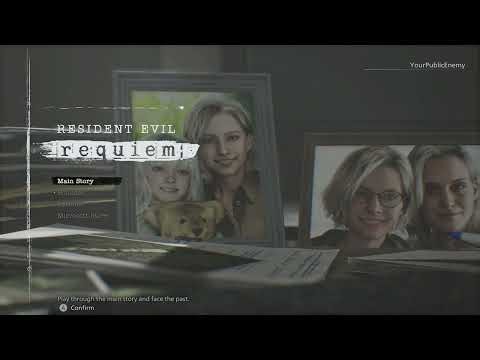 Resident Evil Requiem - Game Complete Main Menu / Title Screen with Music