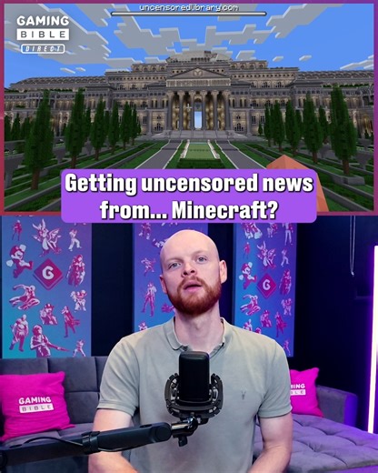 332K views · 8.3K reactions | Did you know you can access a massive uncensored library of news in Minecraft 勞 | GAMINGbible | Facebook