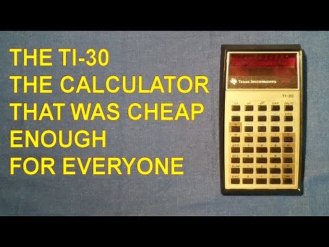Texas Instruments TI-30. The calculator that broke the price barrier.