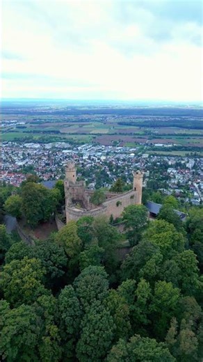 🏰 Schloss Auerbach #travel #drone #dji #sunset #germany #castle