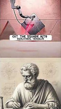 Cutting a square into equilateral triangles#geometry#math#Square#tringel