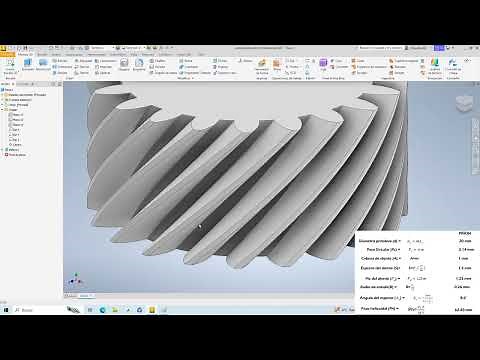 Class 4.4 Inventor Draw 3D Helical Tooth Gear