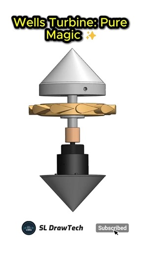 Why this turbine always spins One way? 🤯 #shorts #solidworks #motionstudy