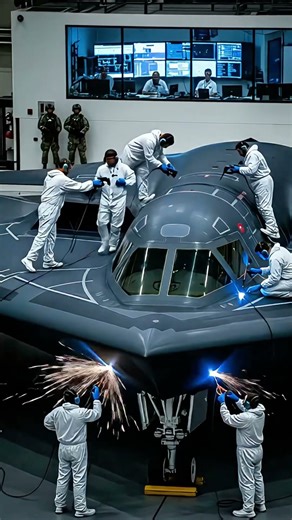 Decoding the $2 billion stealth bomber maintenance #stealth #b2 #militarytech #viralshorts #shorts