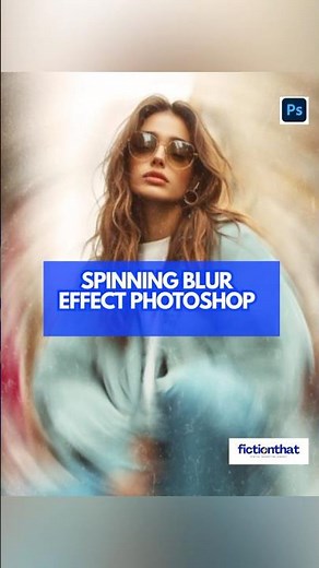 Create Spinning Blur Effect in Photoshop | Easy Motion Blur Tutorial #photoediting #tutorial